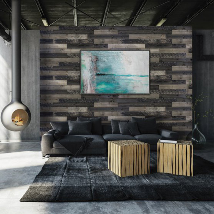 CDA Wood 6" Peel and Stick Barnwood Wall Paneling (10pack) Wayfair